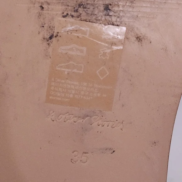 & Other Stories Black Leather Sock Heeled Ankle Boots - Picture 9 of 11